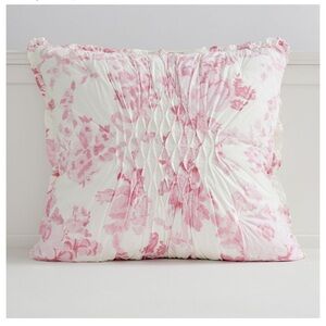 LoveShackFancy X Pottery Barn Teen Garden Damask Smocked Floral Euro Sham